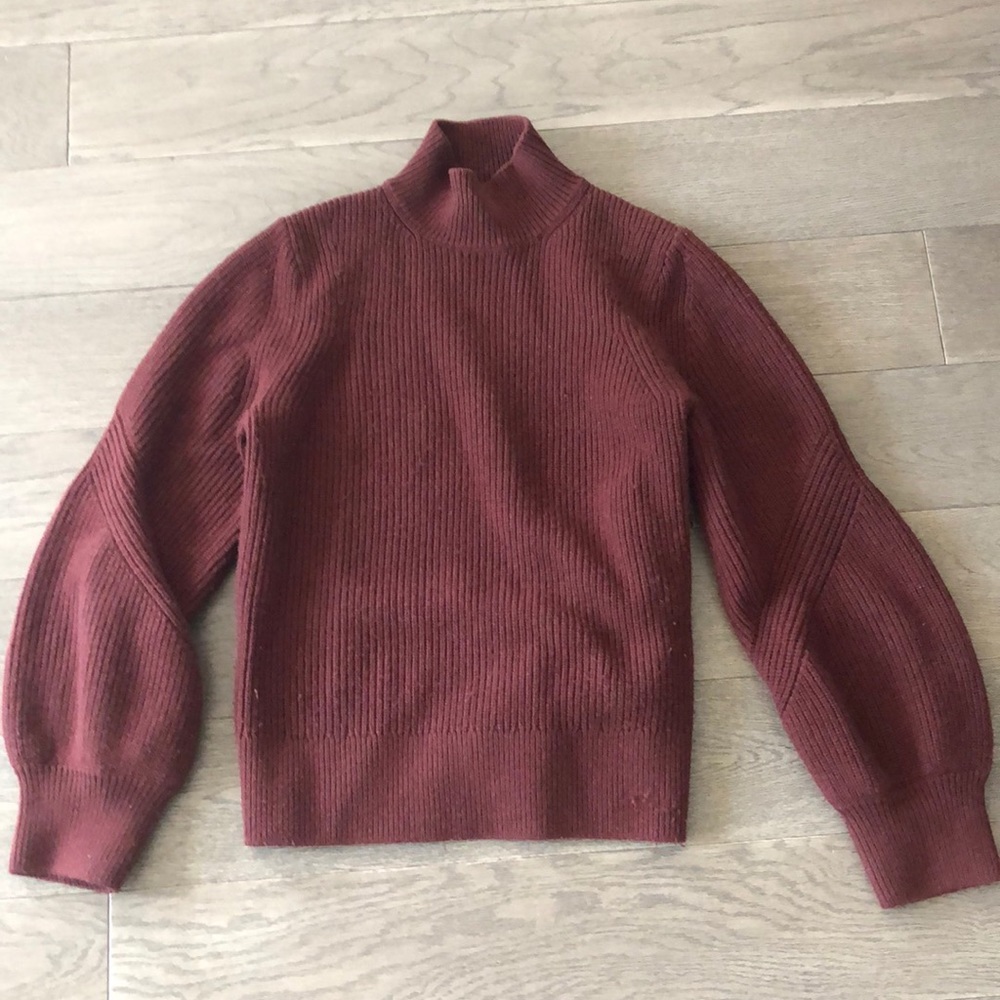 And other stories mock neck puff sleeve